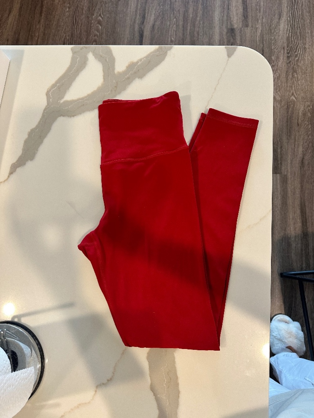 Athleta cherry red leggings size small